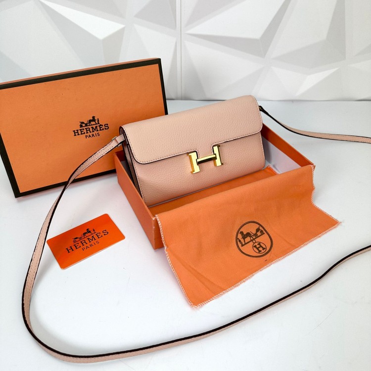 HERMES CONSTANCE LONG WALLET TO GO PUDRA